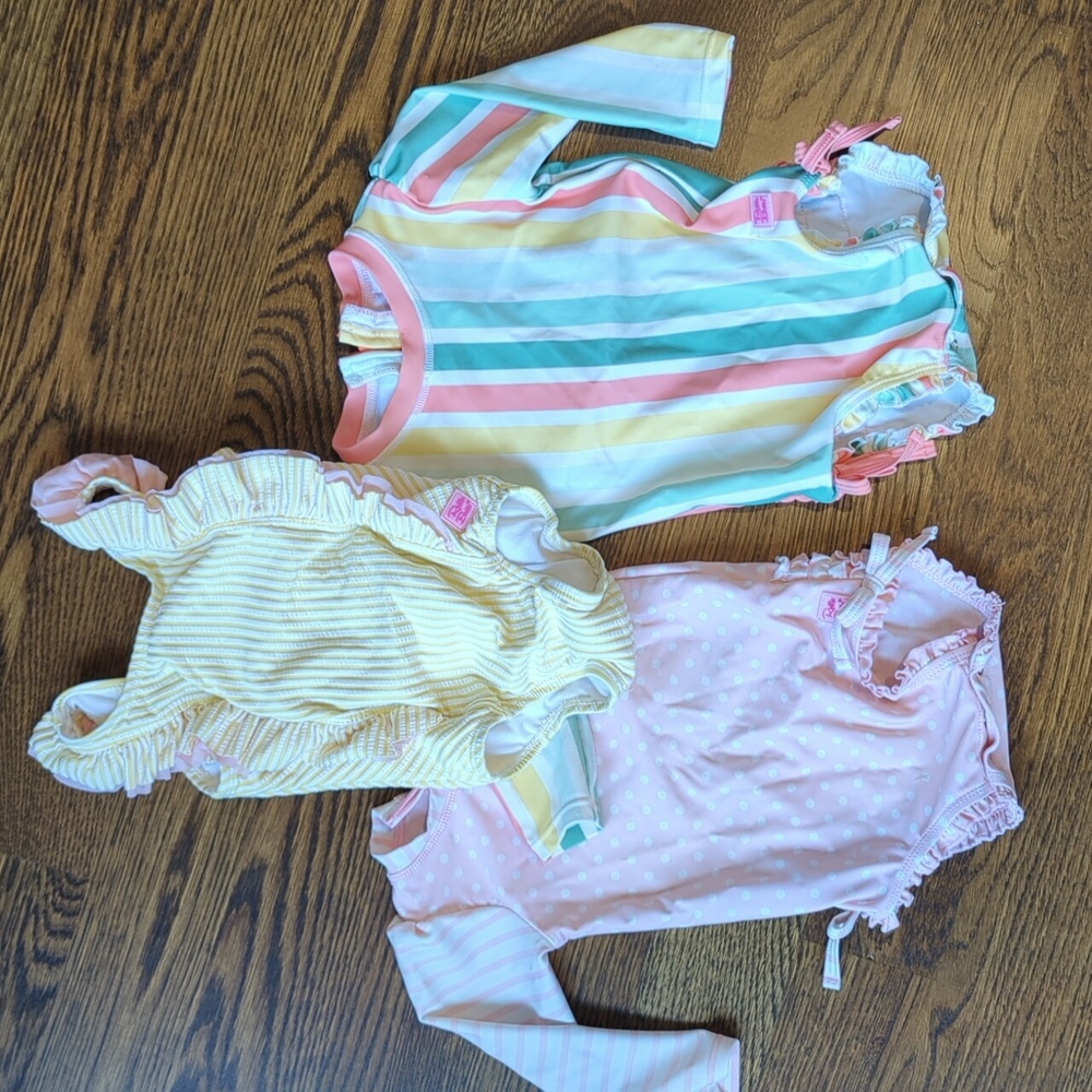 Ruffle Butts lot of three 12-18M bathing suits